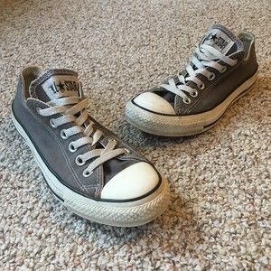 Converse Gray Low-Top Sneakers 7